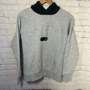 Air Jordan‎ Hoodie Boys Large Gray Jumpman Sweatshirt 3D Graphic